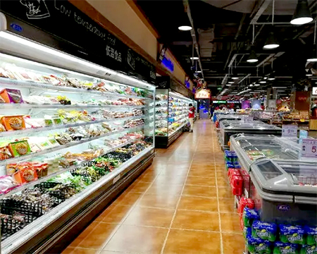 Supermarket refrigeration solutions with commercial refrigerators n freezers